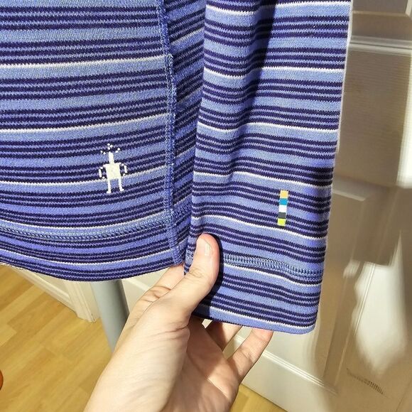 SMARTWOOL striped quarter zip - Picture 4 of 6